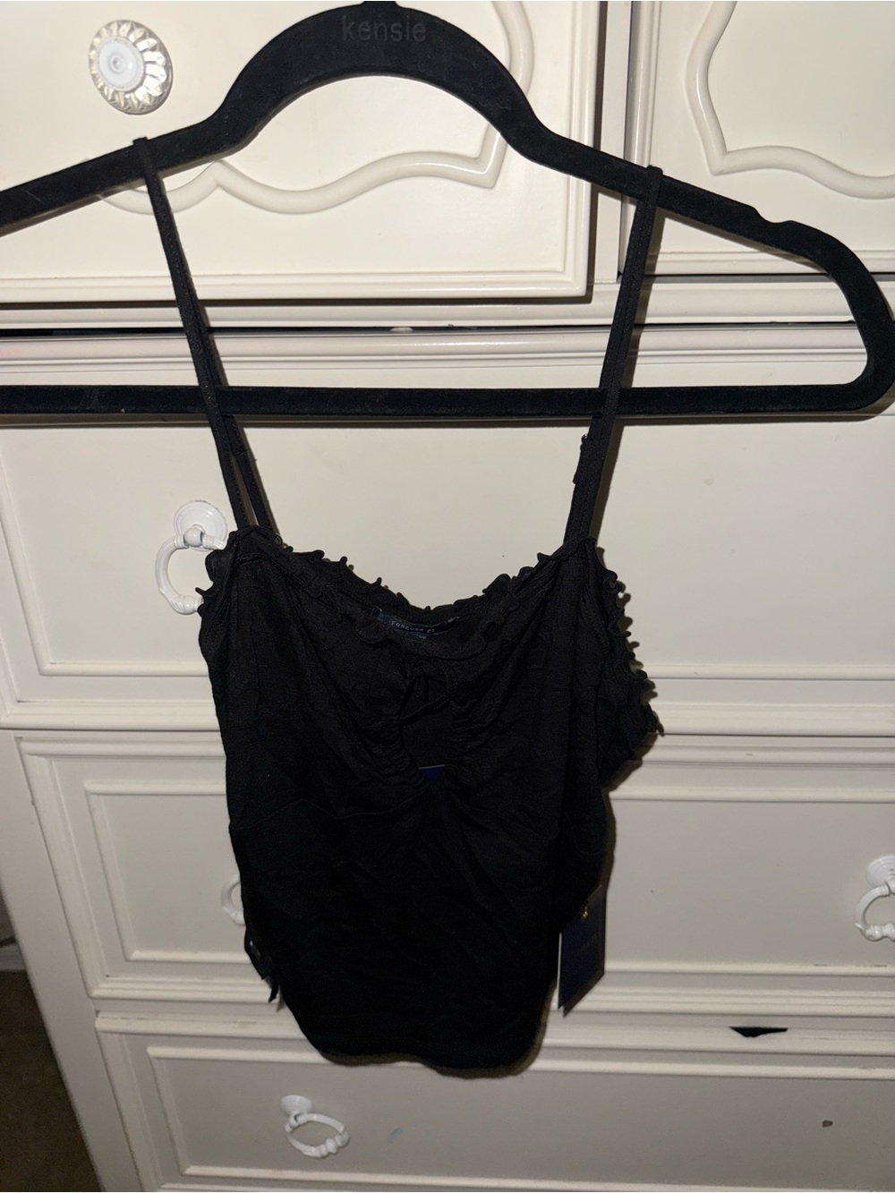 Black Women's Spaghetti Strap Top